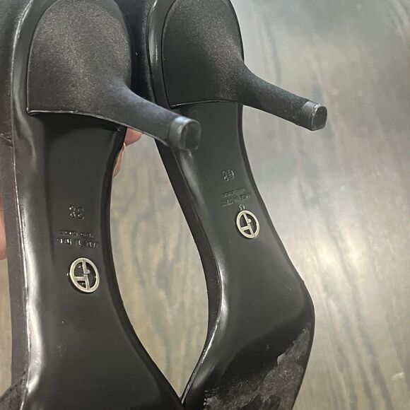 Giorgio Armani Black Heels - Picture 7 of 8